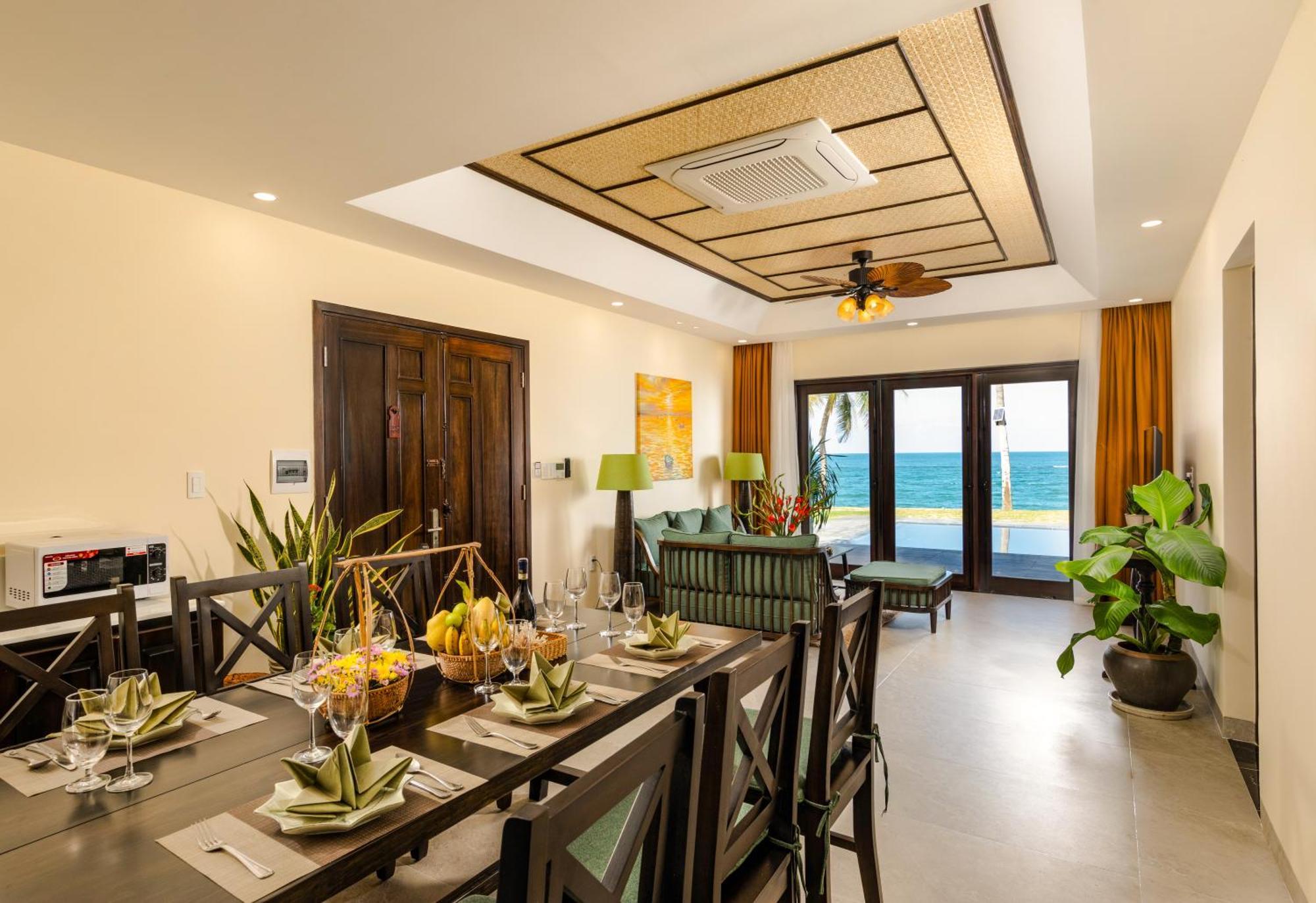 منتجع وسبا بالم غاردن بيتش هوي ان المظهر الخارجي الصورة A living room in a resort