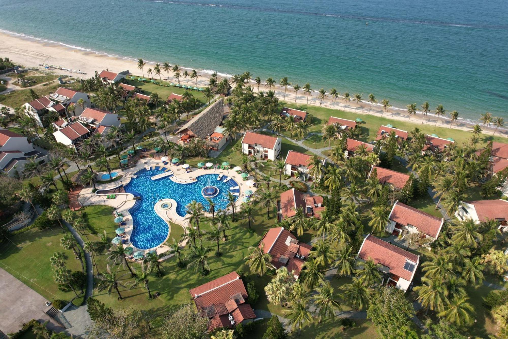 منتجع وسبا بالم غاردن بيتش هوي ان المظهر الخارجي الصورة Aerial view of the resort